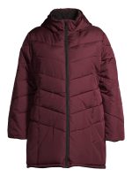 Big Chill Women's Plus Size Hooded Puffer Coat with Faux Sherpa Collar - Image 3